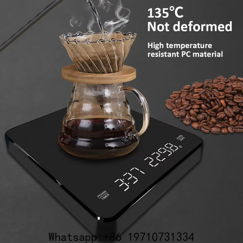 Scale Drip Timer - Nieuwe digitale espresso-koffieweegschaal met timer, pour-over