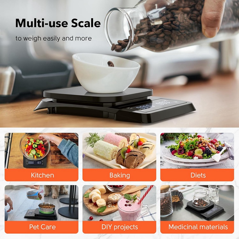 Scale Drip Timer - ABXF-1 Stuk Digitale Koffieweegschaal Met Timer