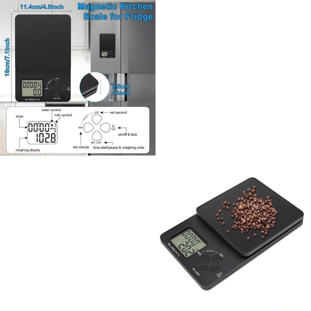Scale Drip Timer - D0AB Koffieweegschaal met timer Digitale voedselweegschaal
