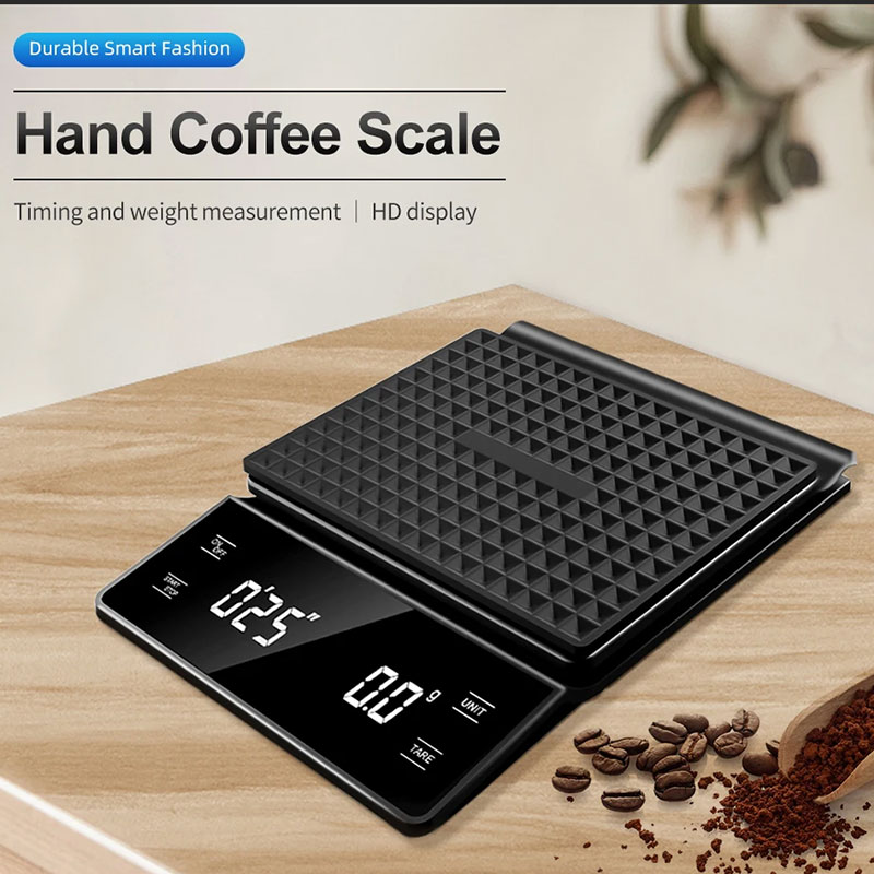 Scale Drip Timer - Keukengereedschap Koffieweegschaal met timer Digitale multifunctionele