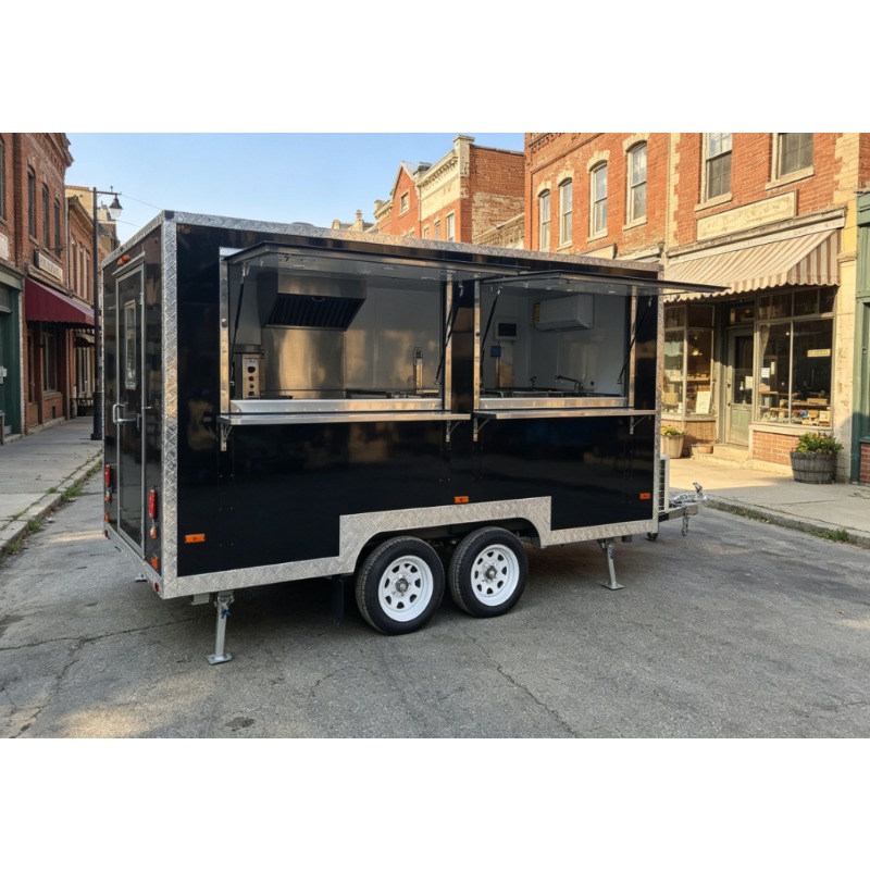 Coffee Equipment Price - Mobiele vierkante foodtrailer, volledig uitgerust, fastfoodwagen,