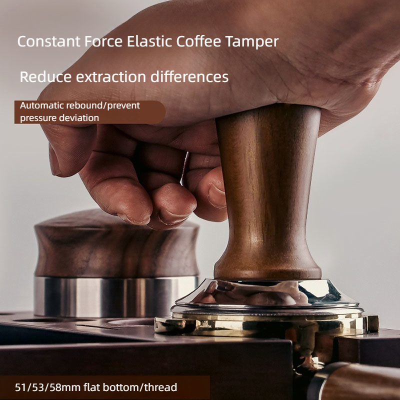 Espresso Tamper Set - 51mm 53mm 58mm Beukenhout Espresso Koffie
