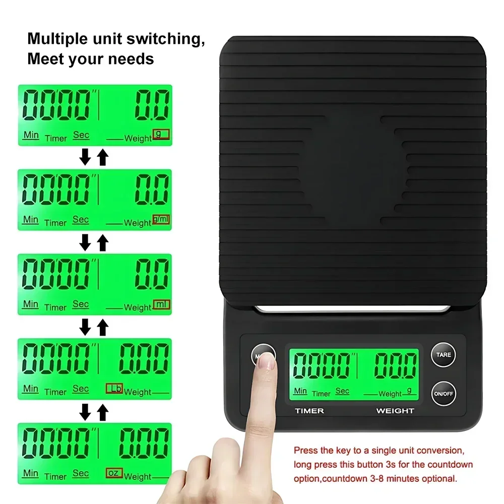 Keukenweegschaal met timer, di - Scale Drip Timer recensie en prijs