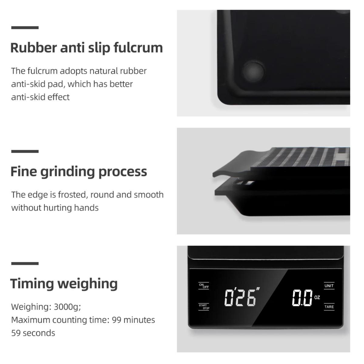 Digitale koffieweegschaal 3kg  - Scale Drip Timer recensie en prijs