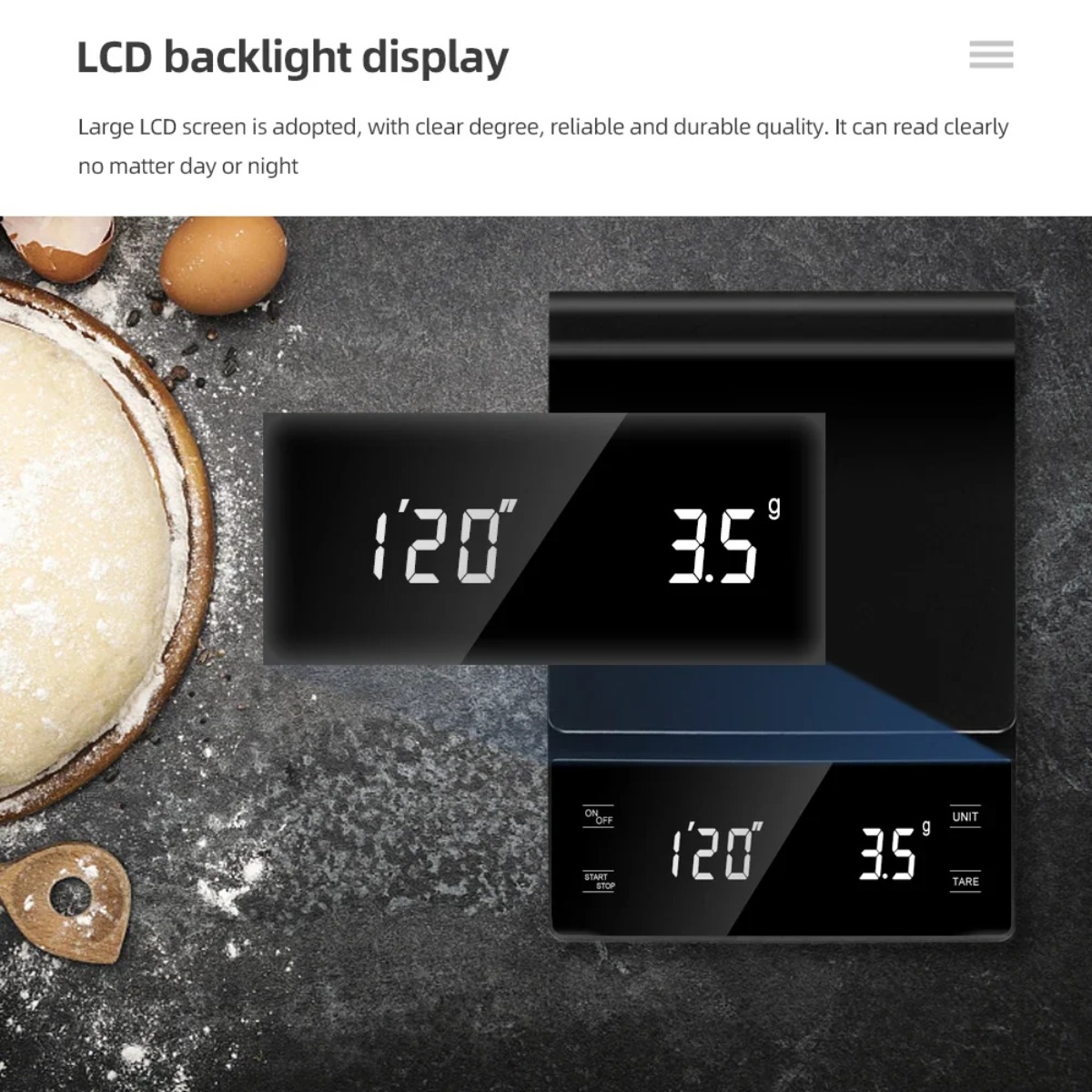 Digitale koffieweegschaal 3kg  - Scale Drip Timer recensie en prijs