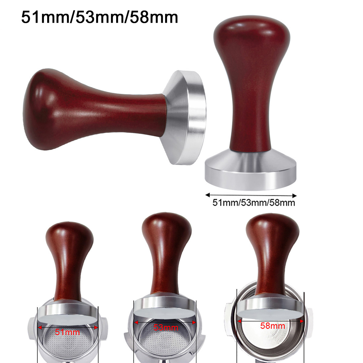 51mm 53mm 58mm Espresso Tamper - Espresso Tamper Set recensie en prijs
