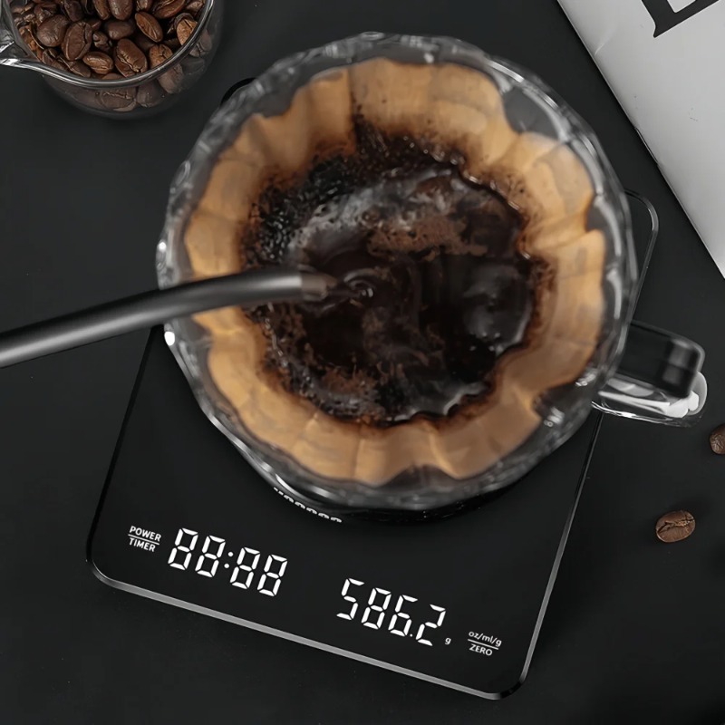 Precisie koffieweegschaal 0,1g - Scale Drip Timer recensie en prijs