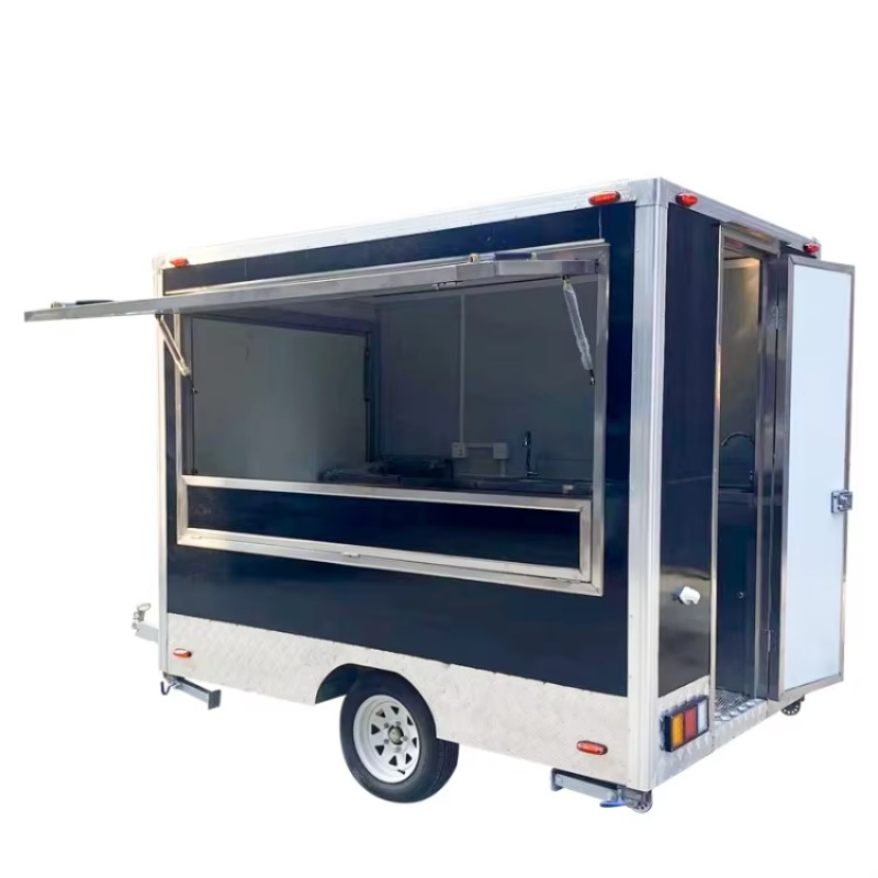 Mobiele vierkante foodtrailer, - Coffee Equipment Price recensie en prijs